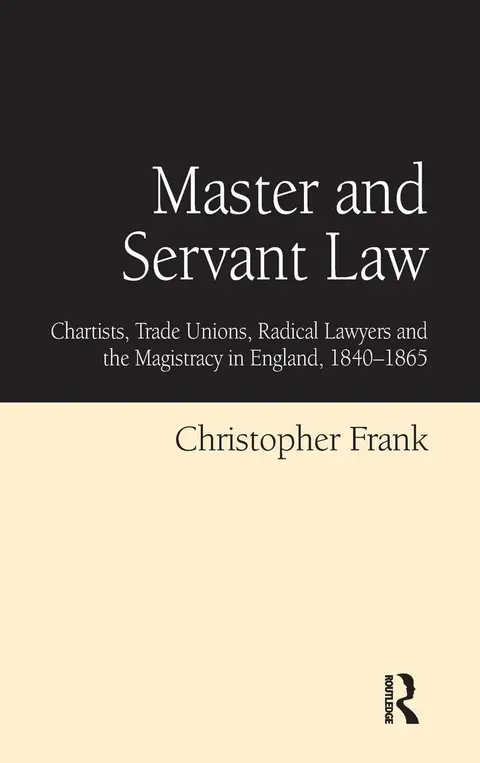 Cover of Master and Servant Law