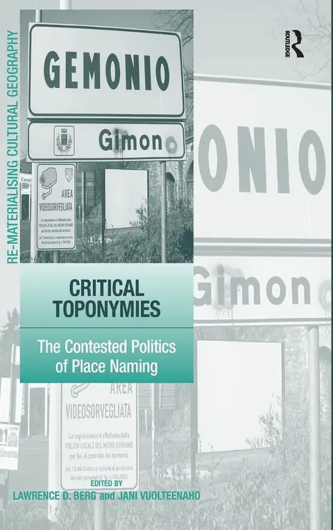 Cover of Critical Toponymies