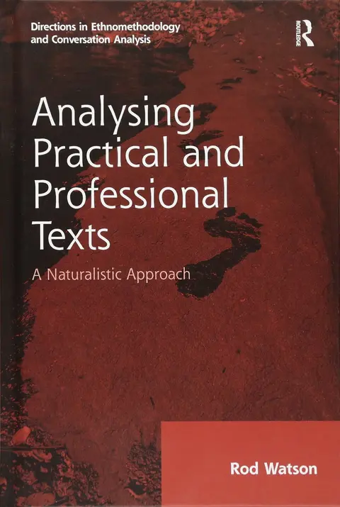Cover of Analysing Practical and Professional Texts
