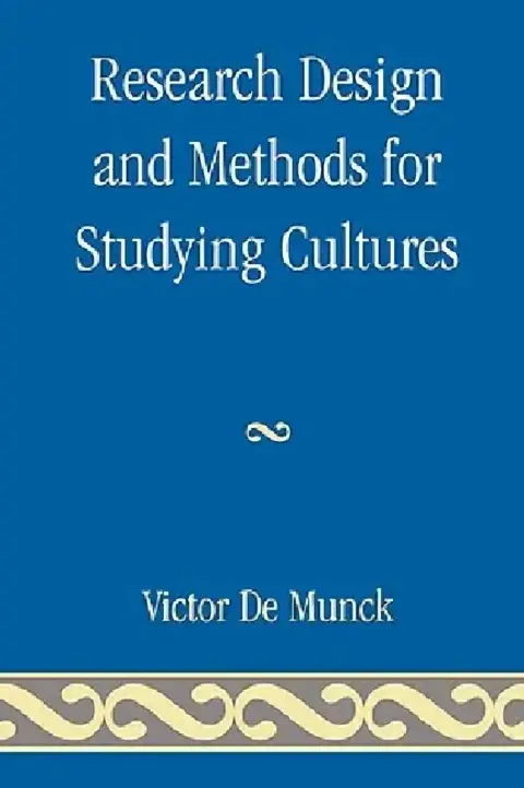 Cover of Research Design and Methods for Studying Cultures
