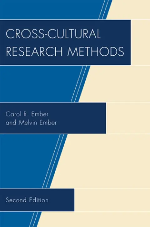 Cover of Cross-Cultural Research Methods