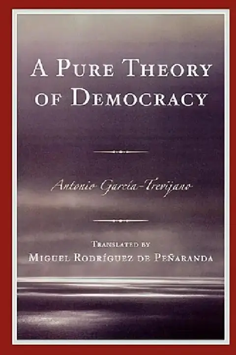 Cover of Pure Theory of Democracy