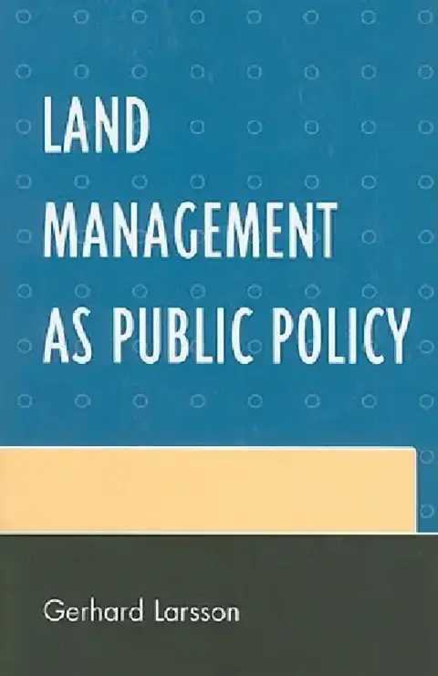 Cover of Land Management as Public Policy