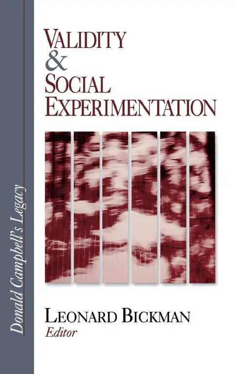 Cover of Validity and Social Experimentation