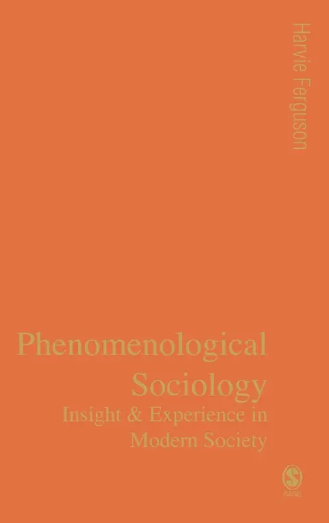 Cover of Phenomenological Sociology