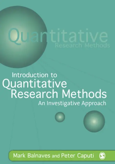 Cover of Introduction to Quantitative Research Methods
