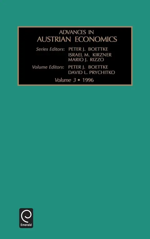 Cover of Advances in Austrian Economics