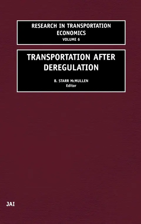 Cover of Transportation After Deregulation