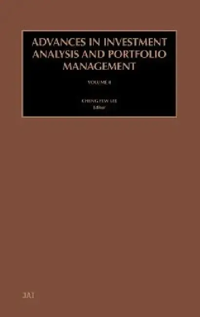 Cover of Advances in Investment Analysis and Portfolio Management