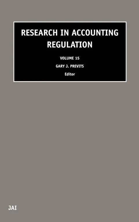 Cover of Research in Accounting Regulation, 2002