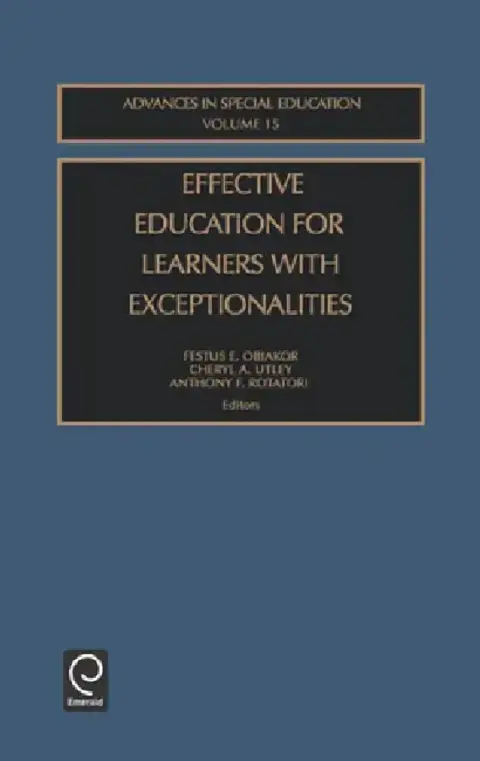 Cover of Effective Education for Learners with Exceptionalities