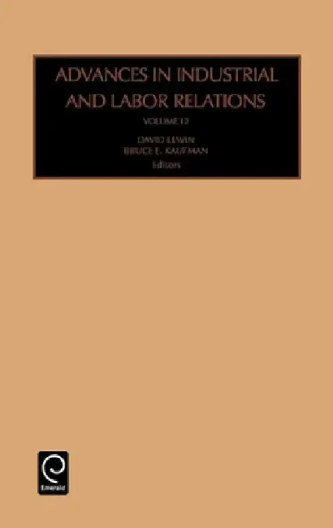 Cover of Advances in Industrial and Labor Relations