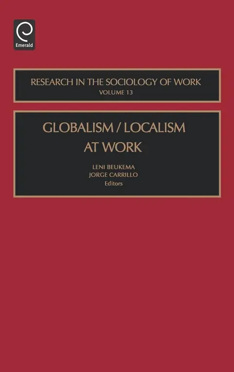 Cover of Globalism/Localism at Work