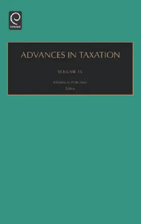Cover of Advances in Taxation