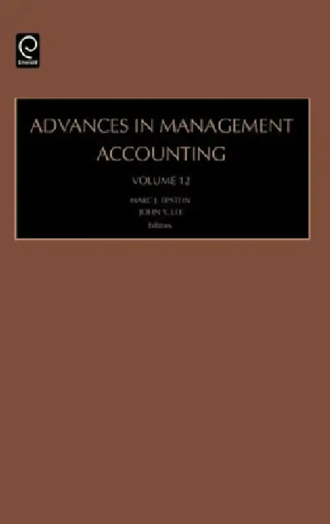 Cover of Advances in Management Accounting