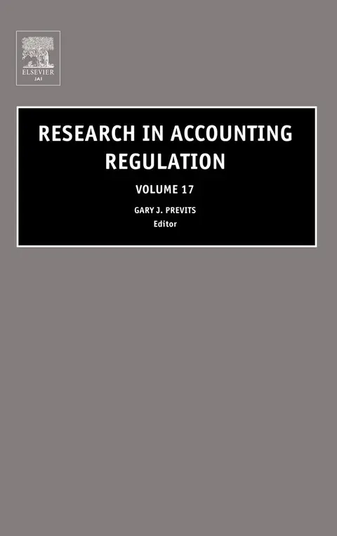 Cover of Research in Accounting Regulation