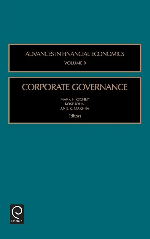 Cover of Corporate Governance