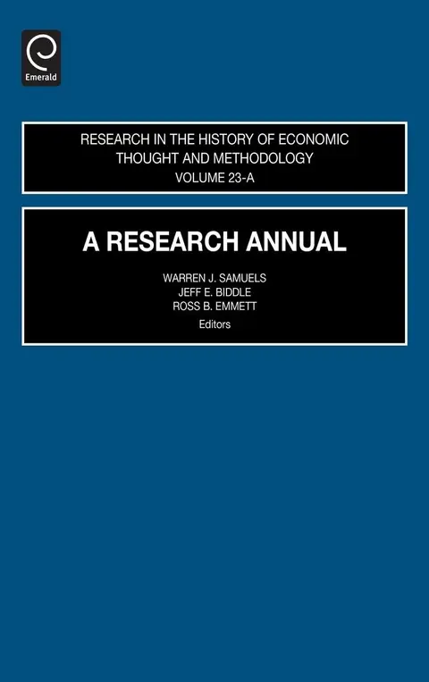 Cover of A Research Annual