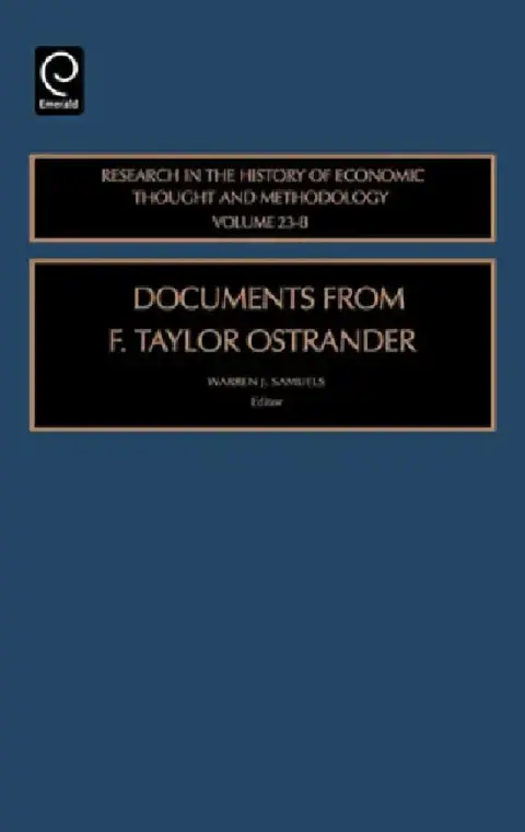 Cover of Documents from F. Taylor Ostrander
