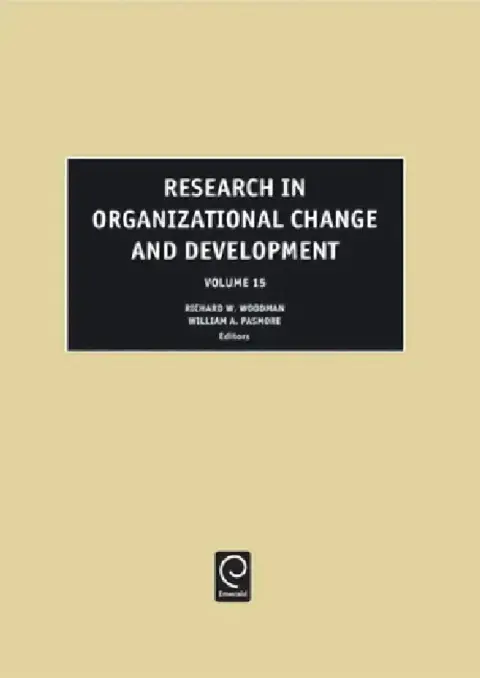 Cover of Research in Organizational Change and Development