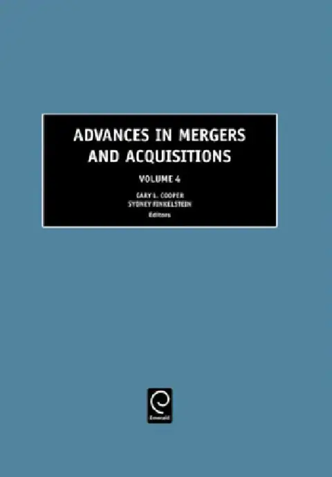 Cover of Advances in Mergers and Acquisitions