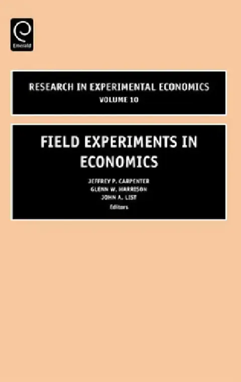 Cover of Field Experiments in Economics