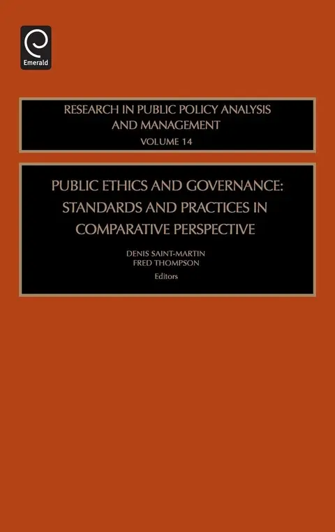 Cover of Public Ethics and Goverance