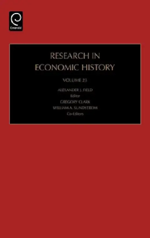 Cover of Research in Economic History