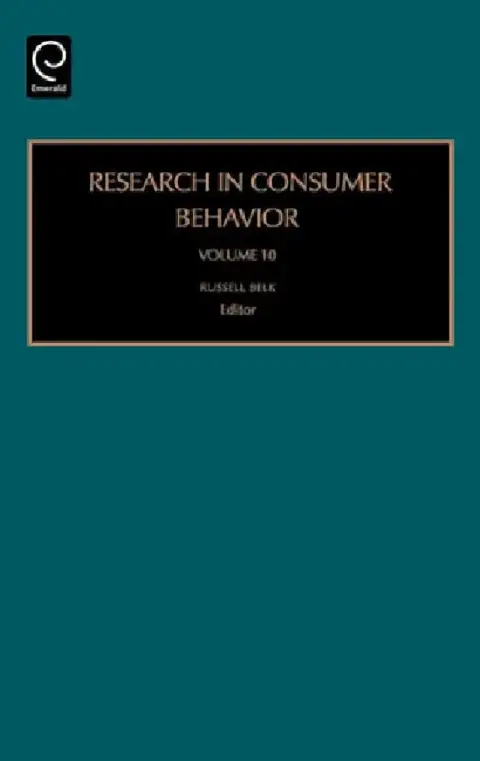 Cover of Research in Consumer Behavior