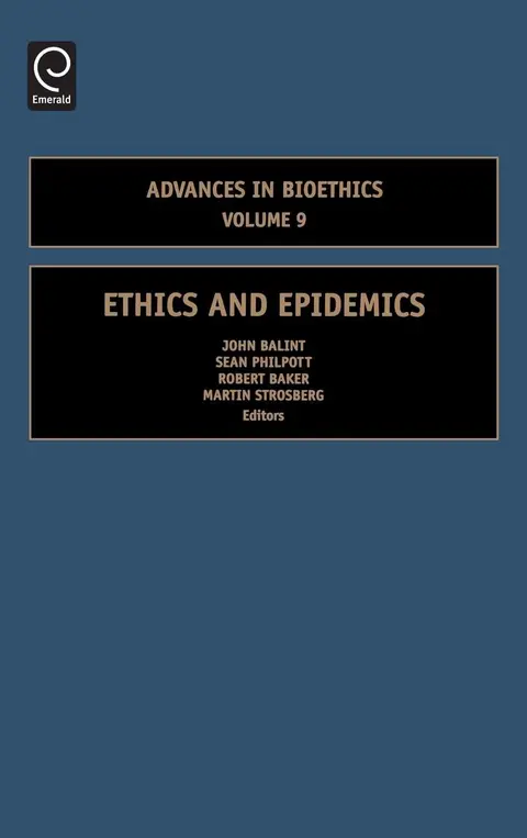 Cover of Ethics and Epidemics