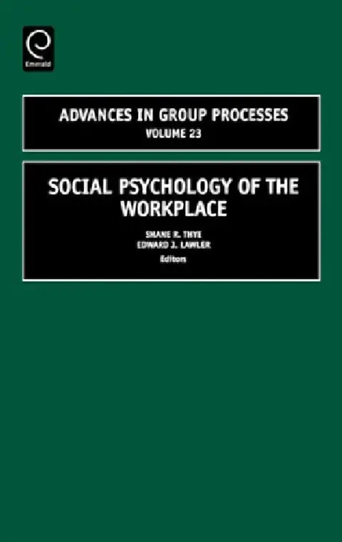Cover of Social Psychology of the Workplace