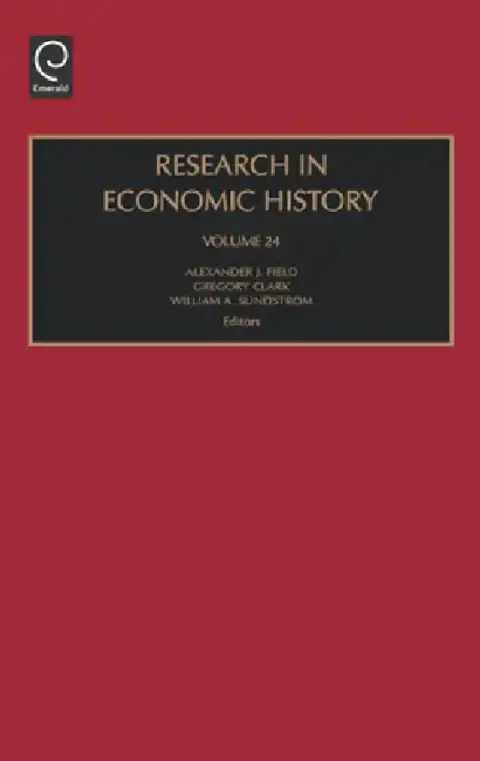 Cover of Research in Economic History