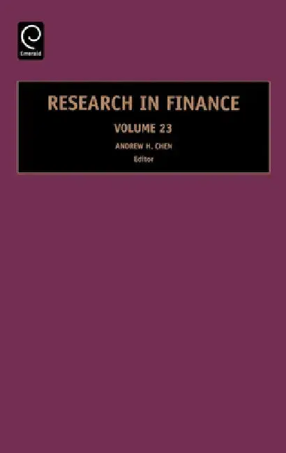 Cover of Research in Finance