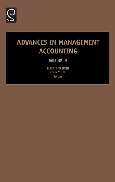 Cover of Advances in Management Accounting