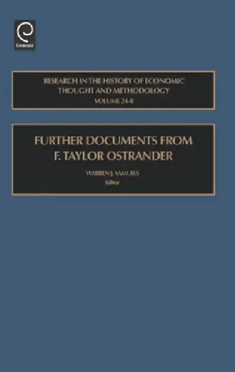 Cover of Further Documents from F. Taylor Ostrander