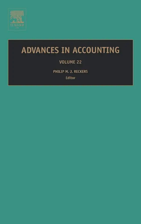 Cover of Advances in Accounting