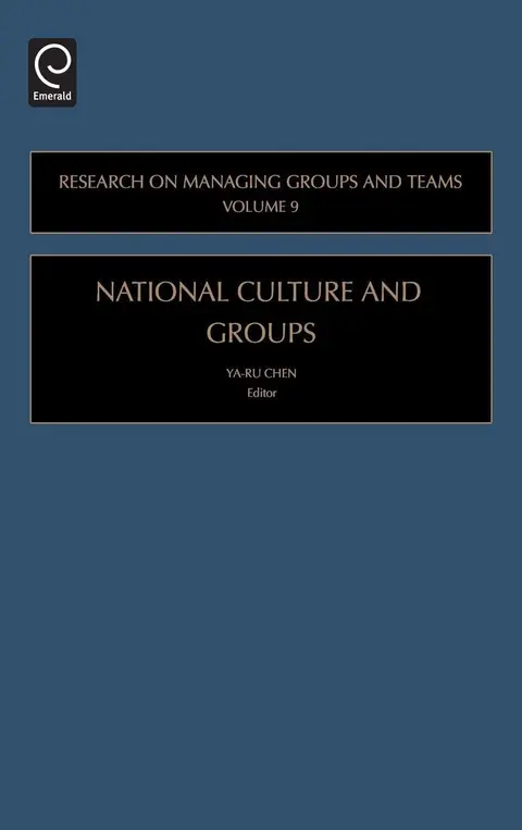 Cover of National Culture and Groups