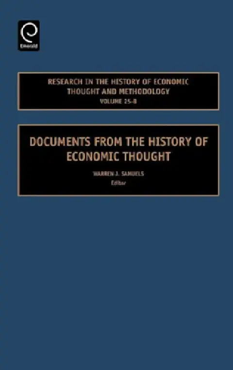 Cover of Documents from the History of Economic Thought