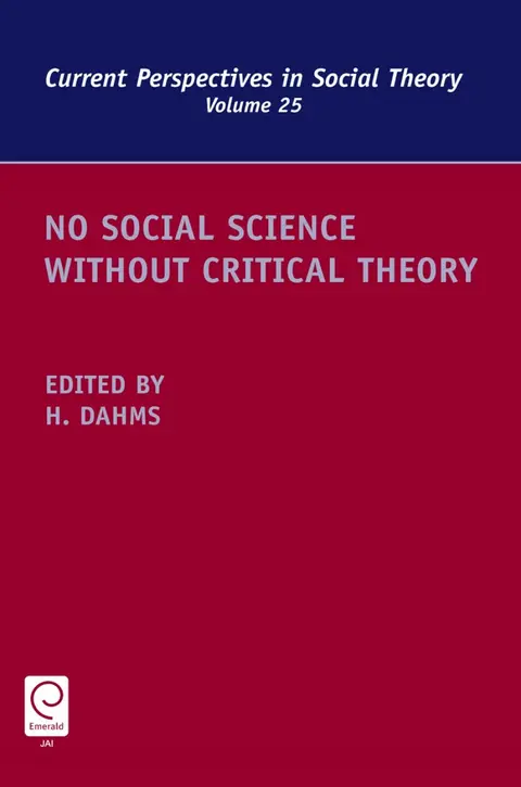 Cover of No Social Science Without Critical Theory