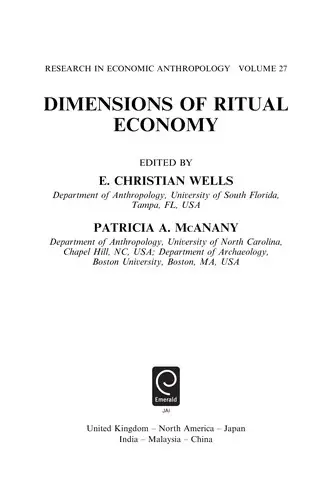 Cover of Dimensions of Ritual Economy