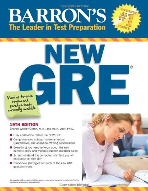 Cover of Barron's New GRE