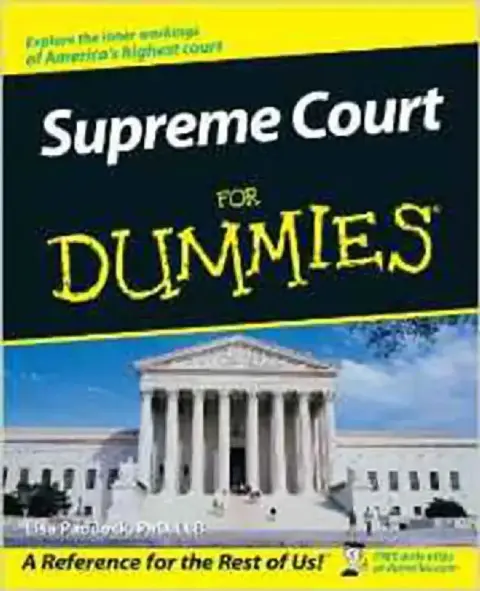 Cover of Supreme Court For Dummies