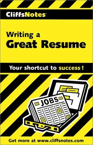 Cover of Cliffsnotes Writing a Great Resume