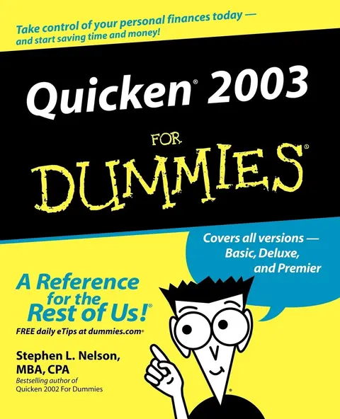Cover of Quicken 2003 for Dummies