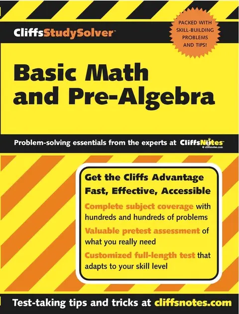 Cover of CliffsStudySolverTM Basic Math and Pre–Algebra