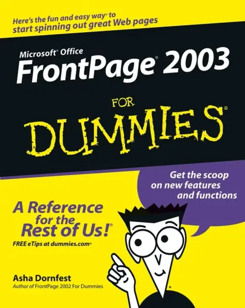 Cover of Front Page 2003 for Dummies