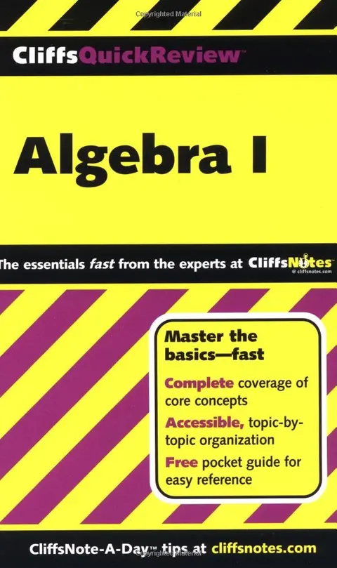 Cover of CliffsQuickReviewTM Algebra I