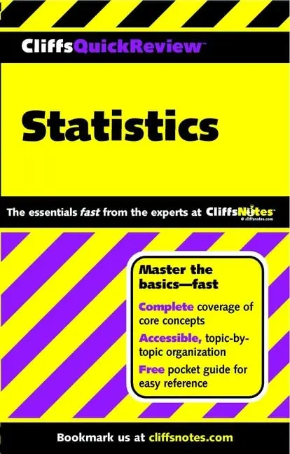 Cover of CliffsQuickReviewTM Statistics
