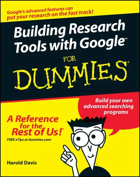 Cover of Building Research Tools with Google for Dummies