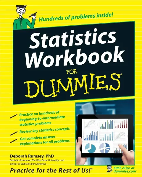 Cover of Statistics Workbook for Dummies